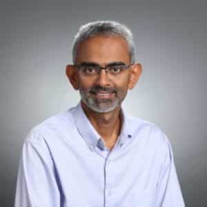 Subramamiam Vincent in a button-up.