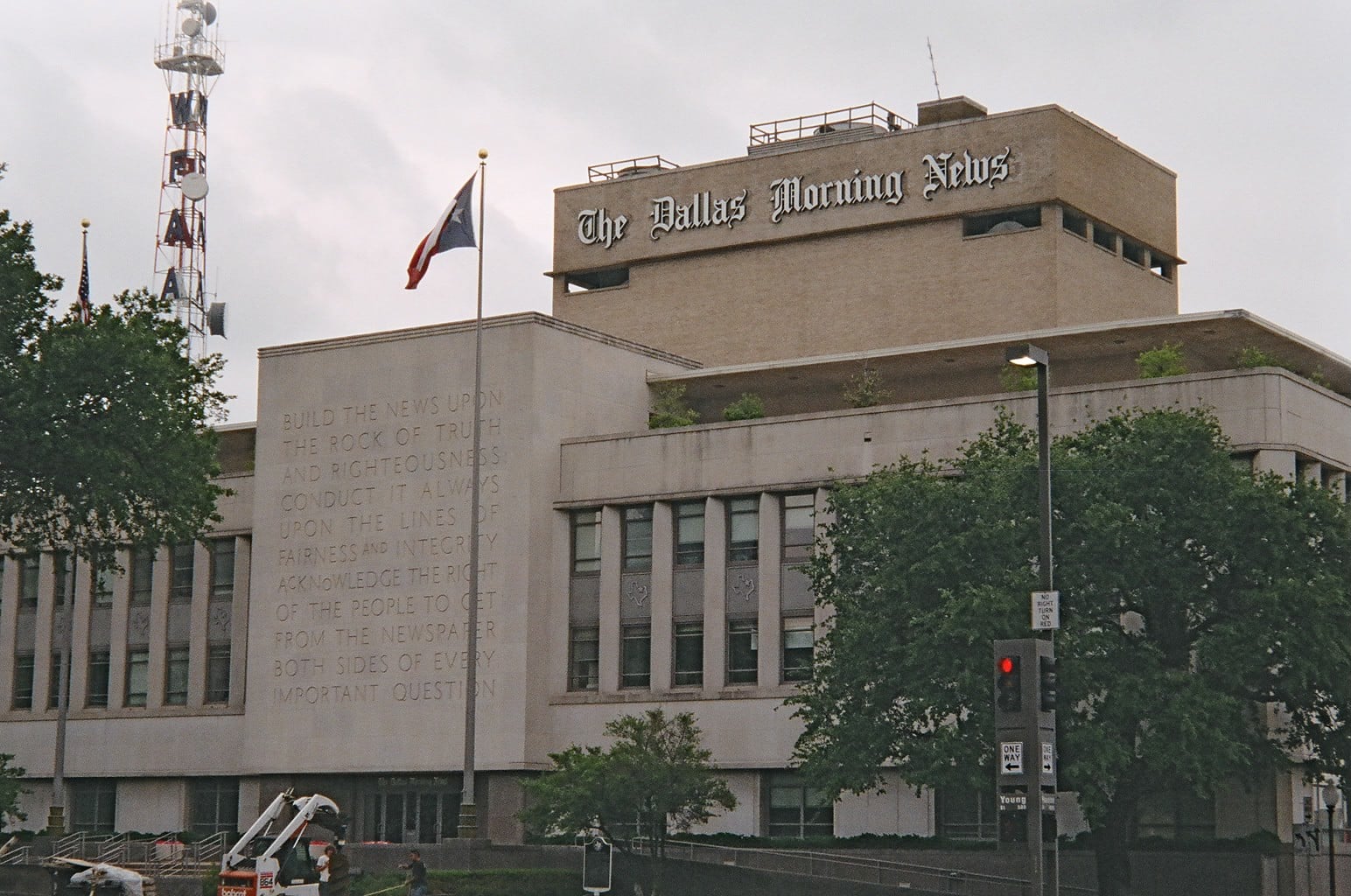 The Dallas Morning News building.