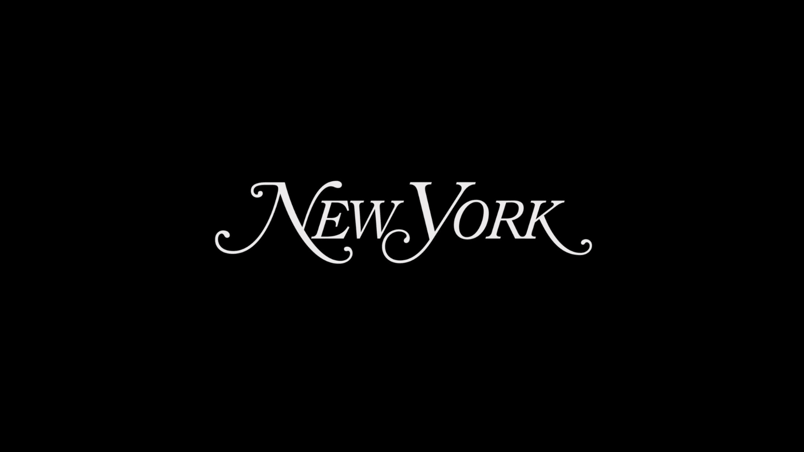 The New York Magazine logo on a black background.